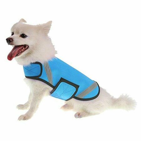 PETPURIFIERS Extreme Neoprene Multi-Purpose Protective Shell Dog Coat, Blue - Large PE117189